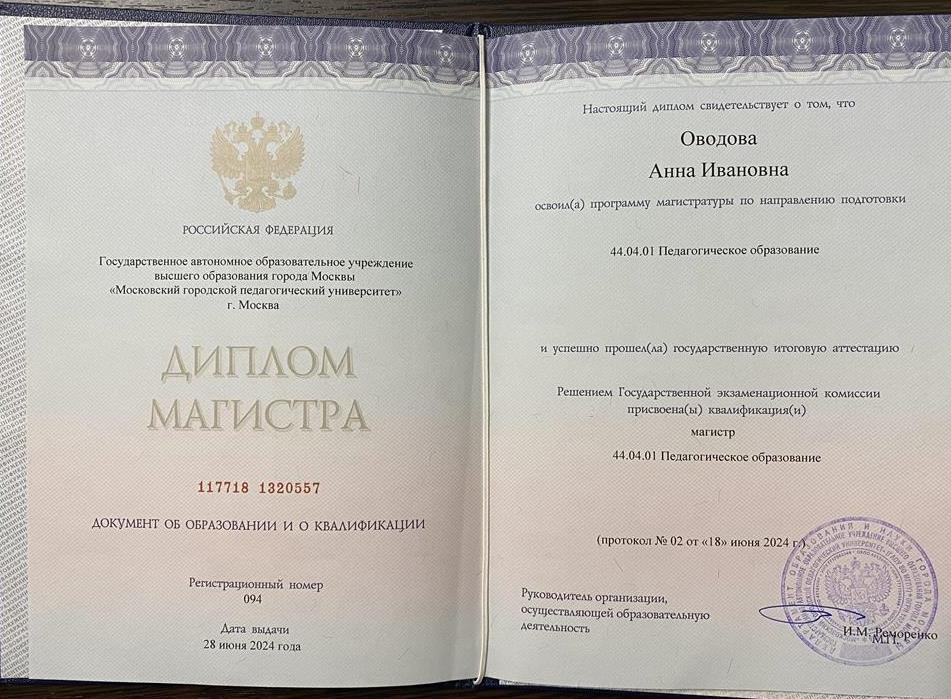 Диплом магистратура