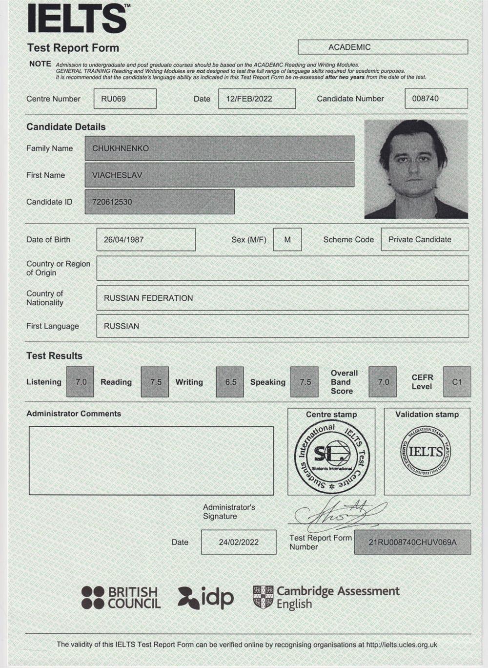 IELTS C1