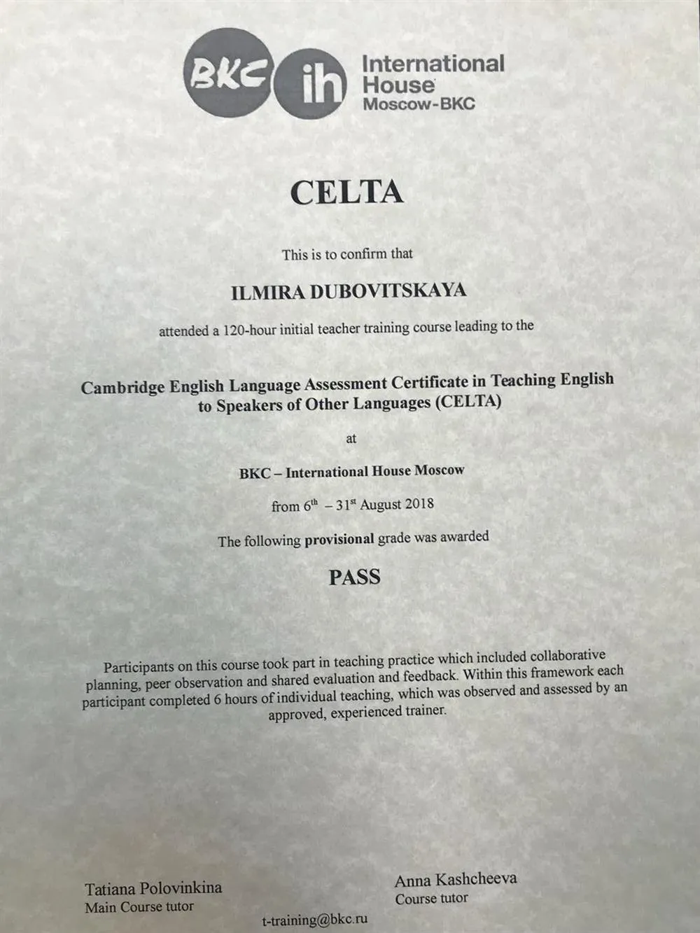 CELTA