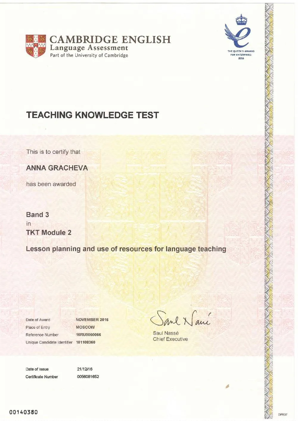 Teaching Knowledge Test (TKT) Module 2