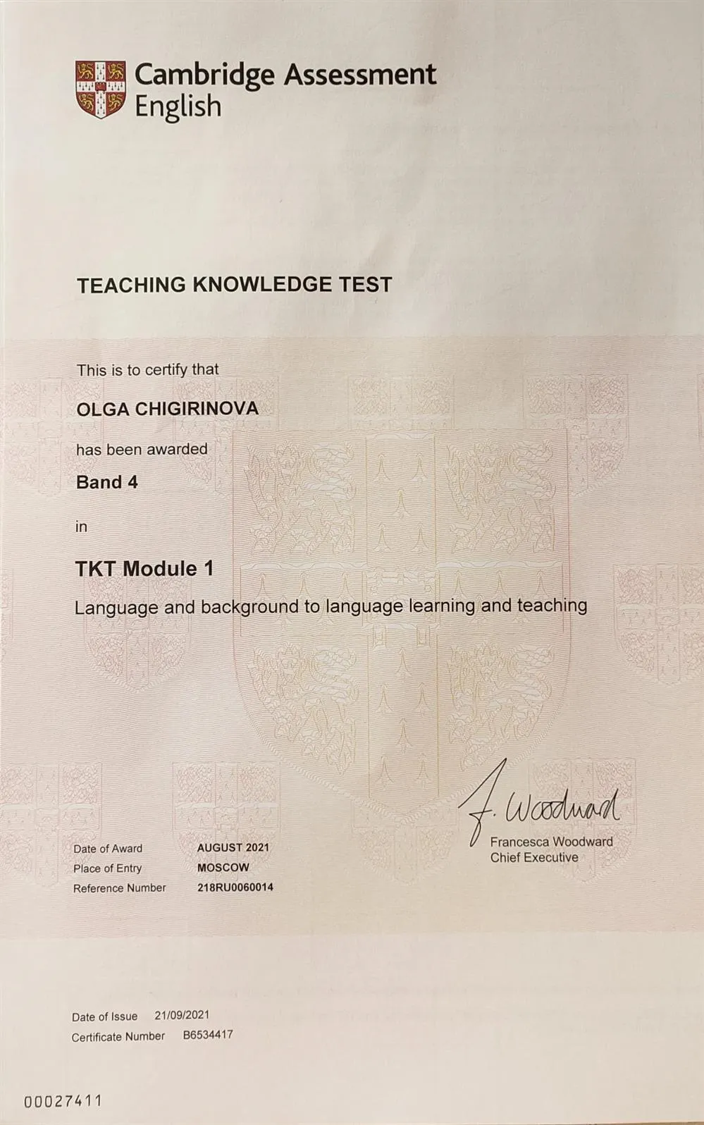 Cambridge Assessment TKT Module 1