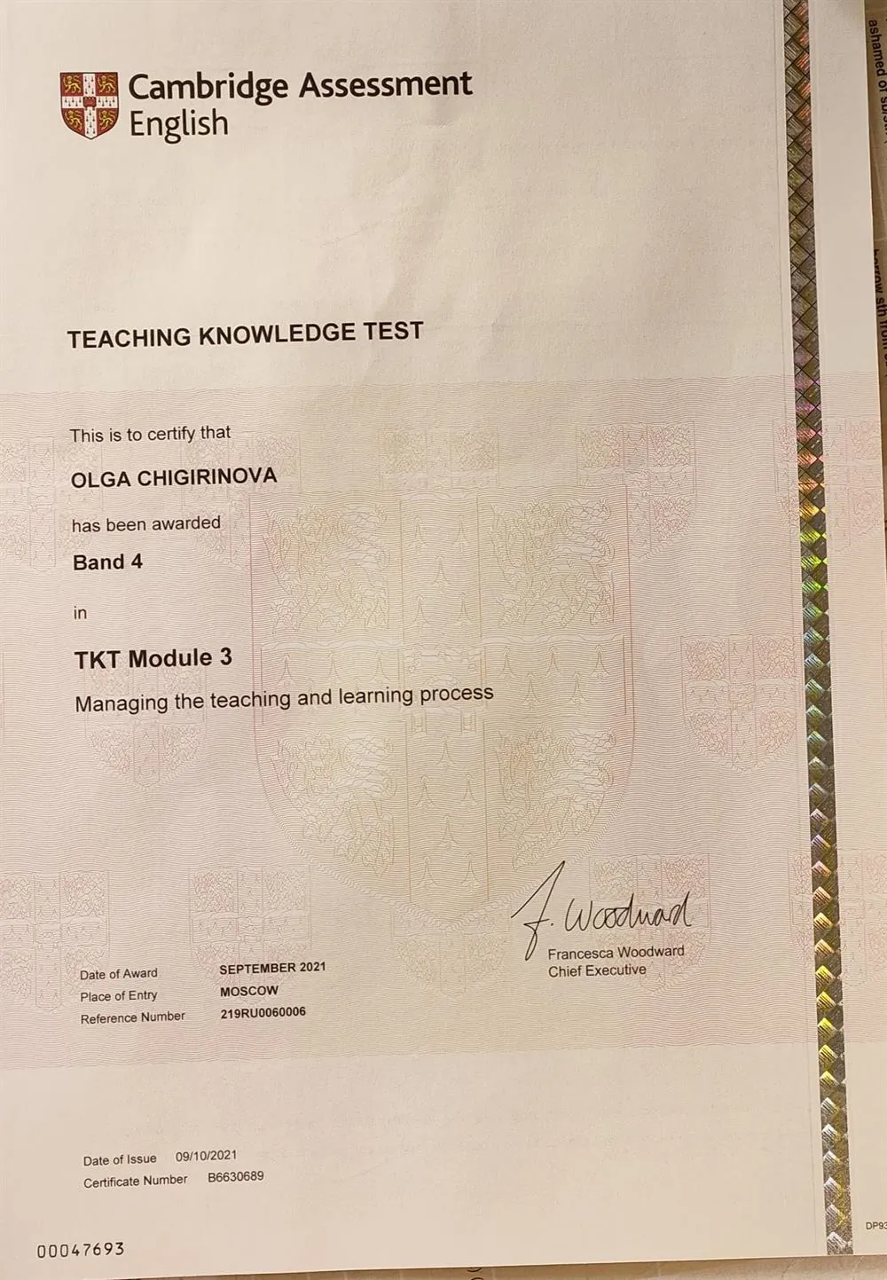 Cambridge Assessment TKT Module 3