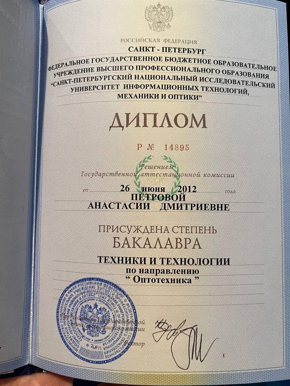 Диплом НИУ ИТМО