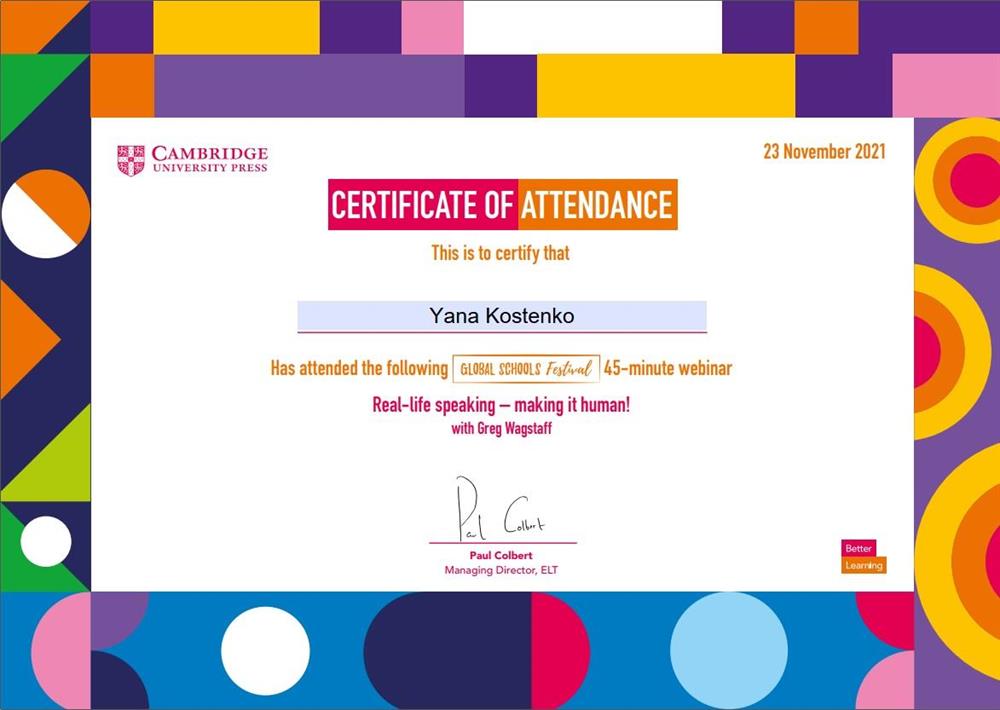 Real life Speaking Cambridge Course 
