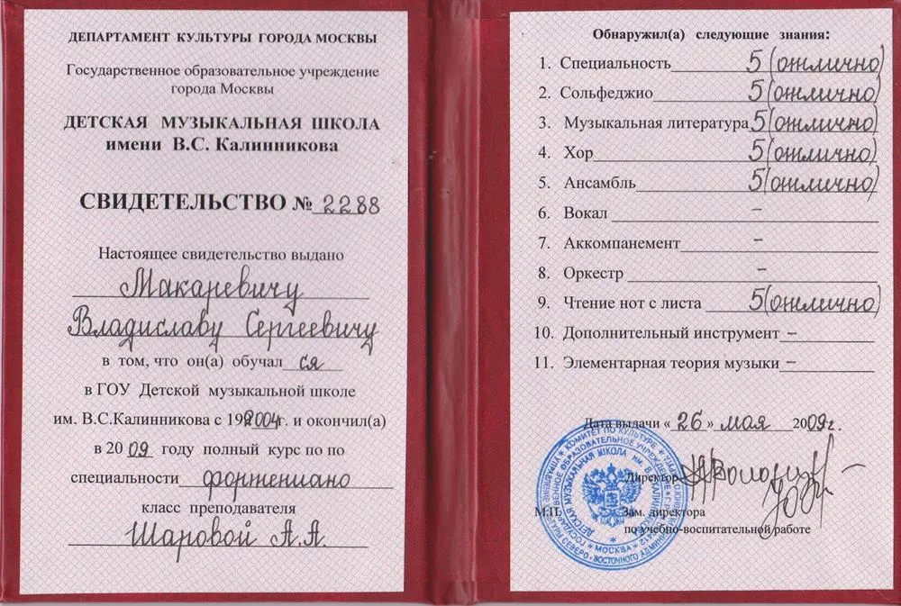 Свидетельство