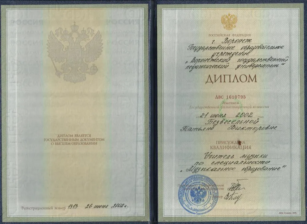 Диплом ВГПУ