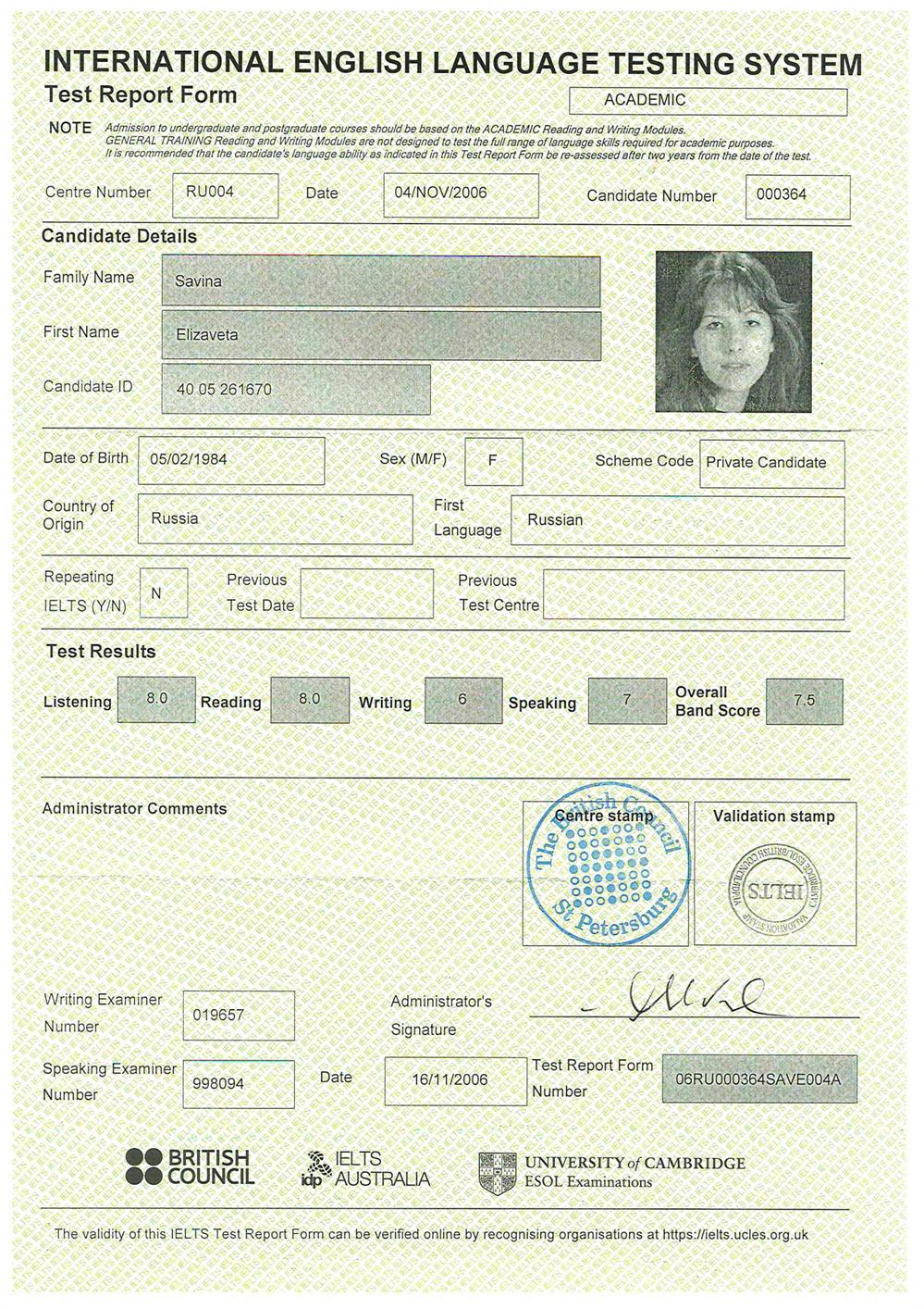 IELTS Academic