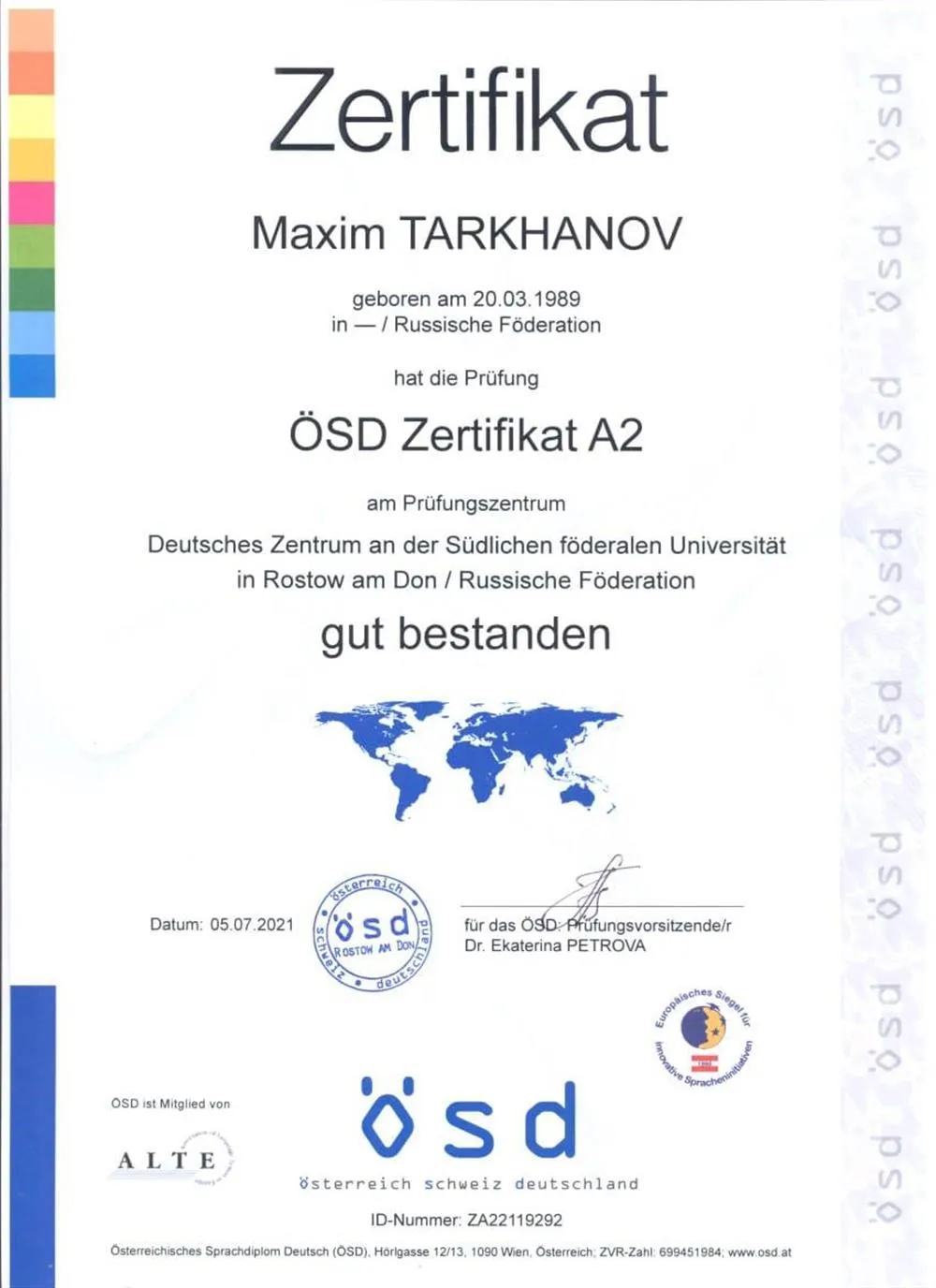 OSD A2 73 балла