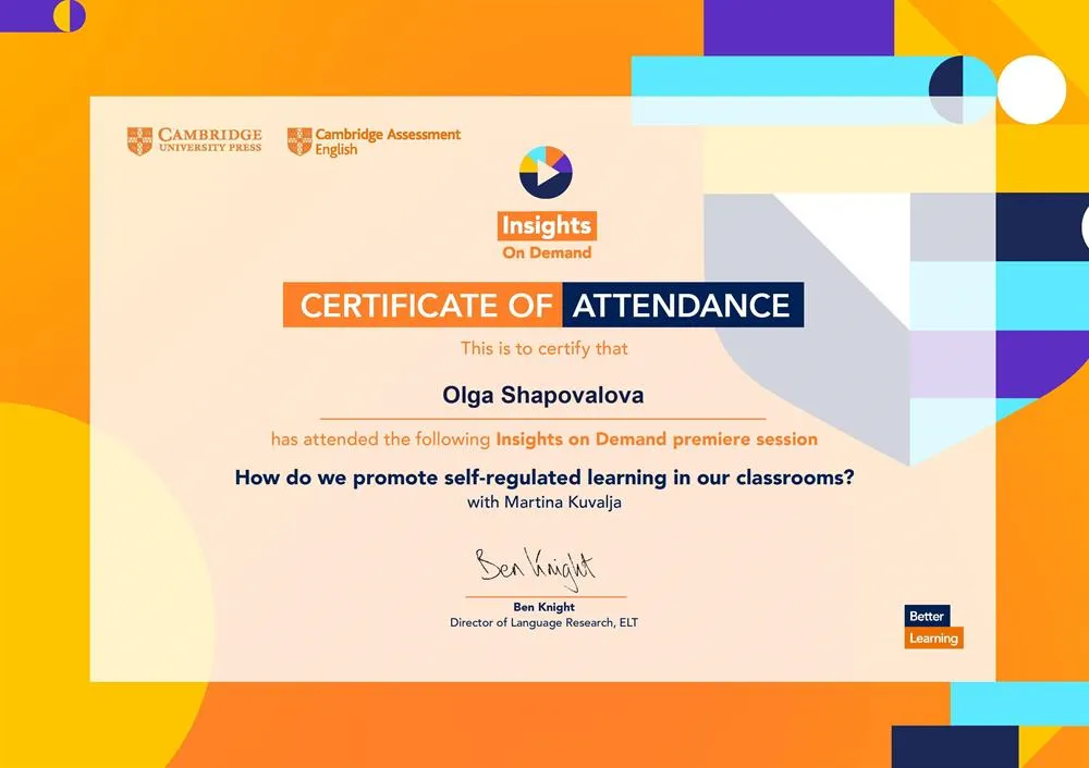 Self-regulated learning