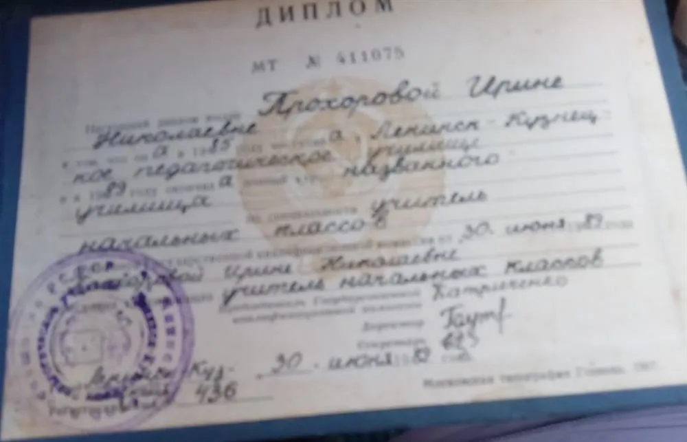 Диплом об образовании