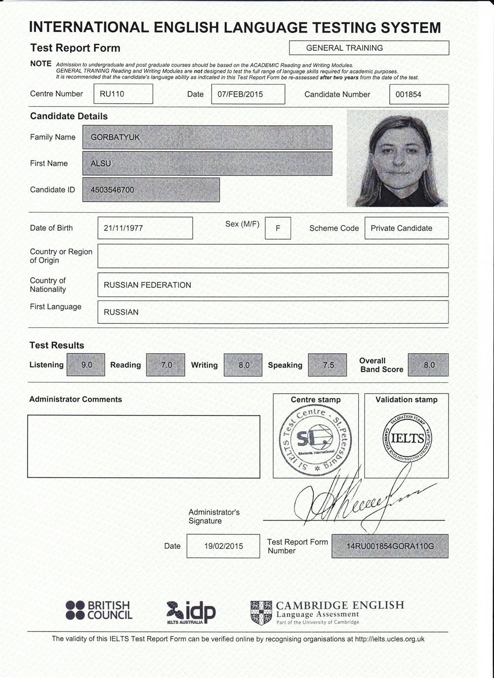 IELTS General