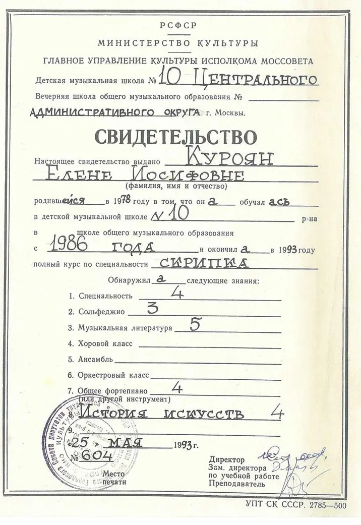 Свидетельство