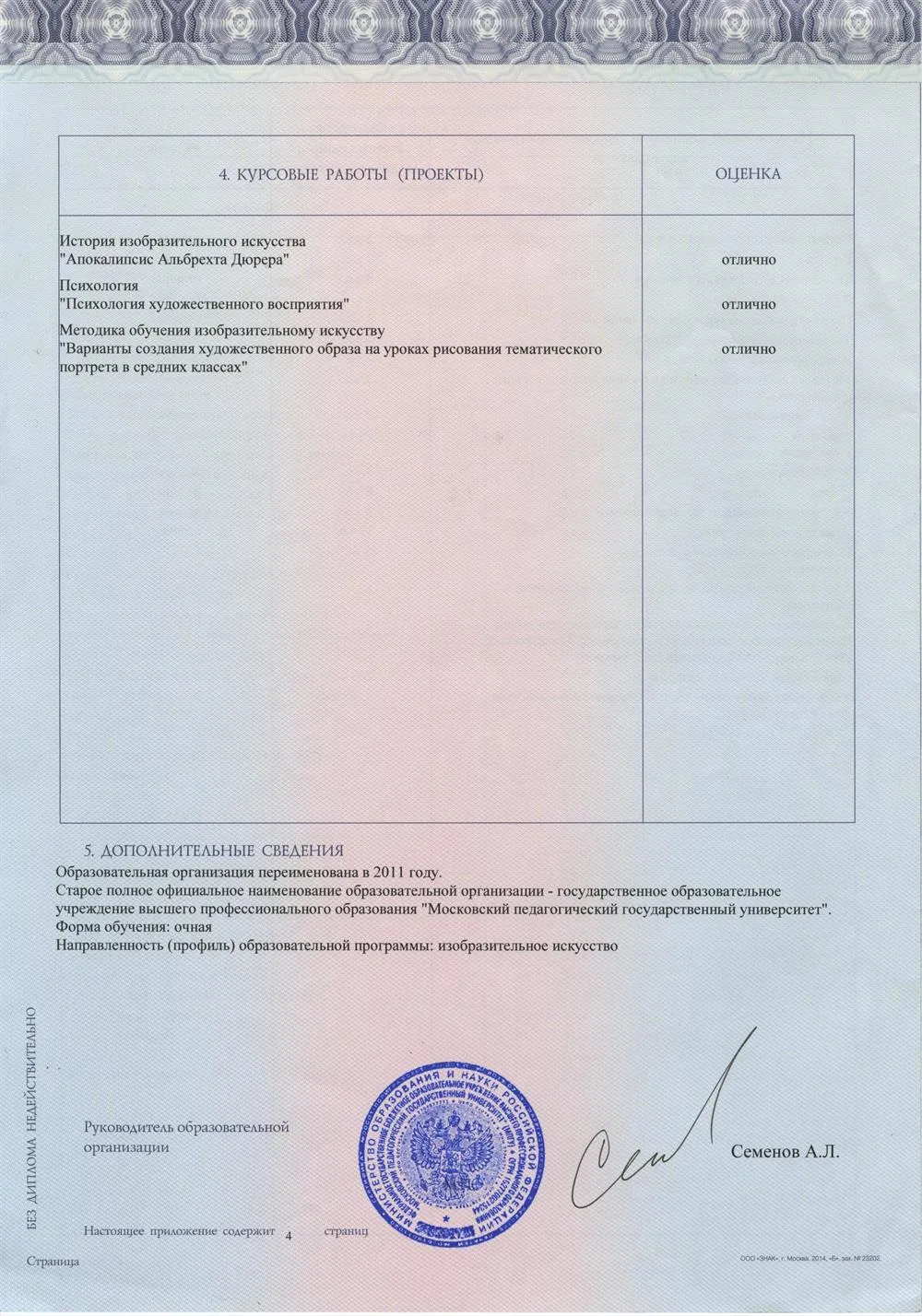 Диплом бакалавра с отличием