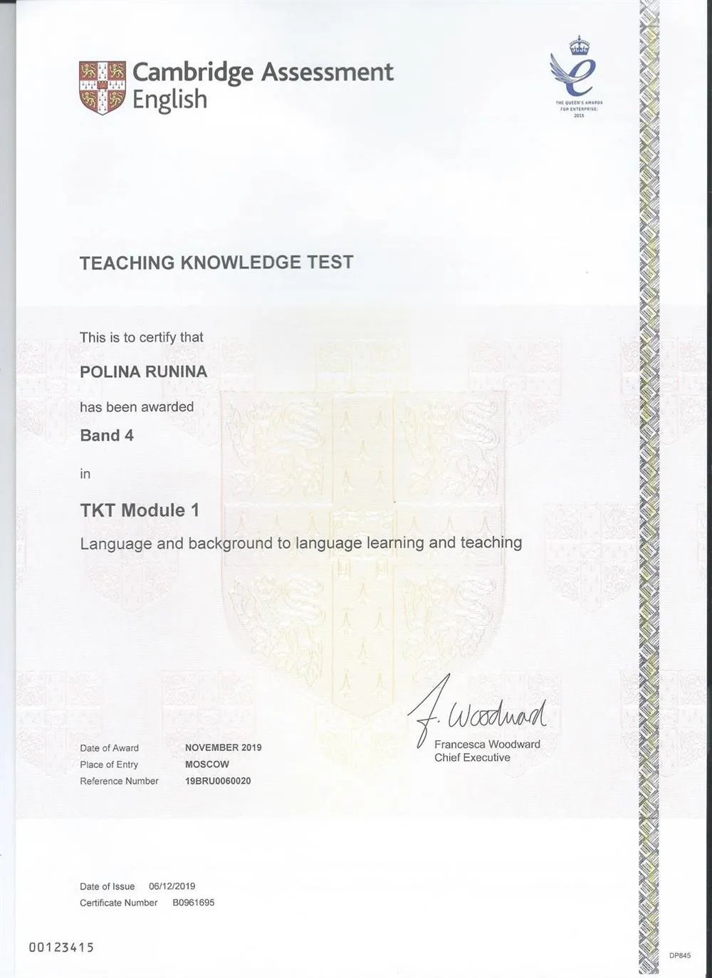 Teaching Knowledge Test ( Module 1)