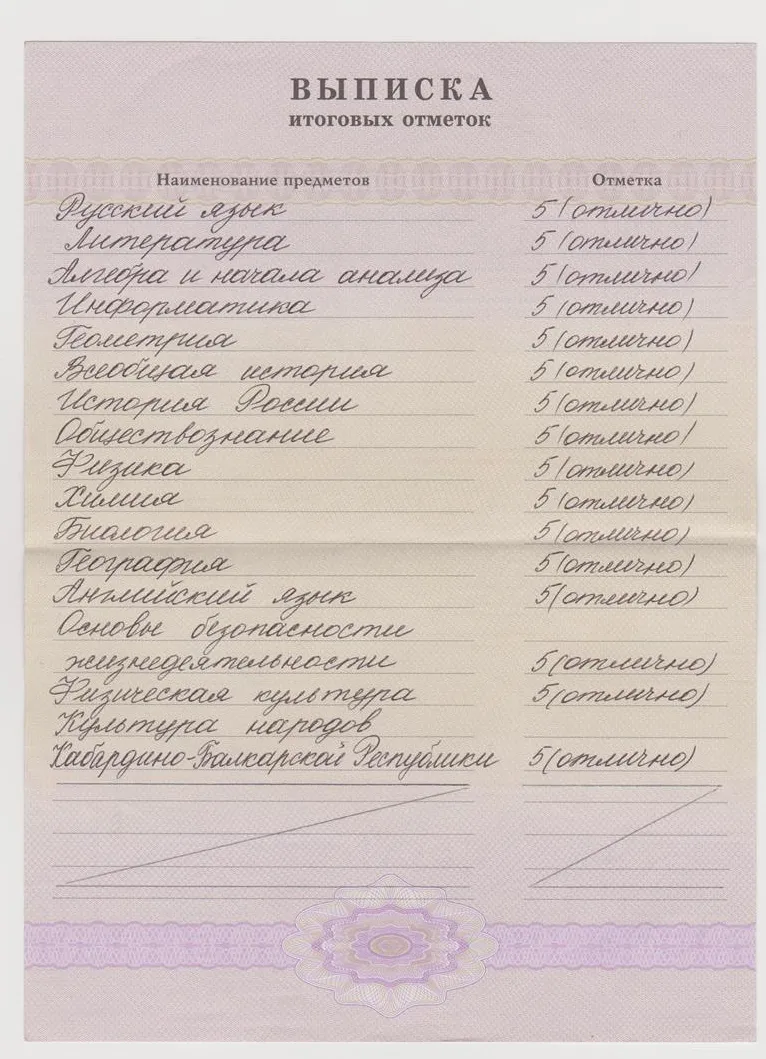 Аттестат