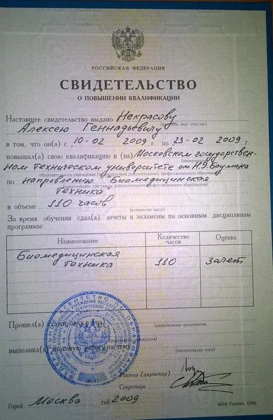 Диплом об окончании МГИ  