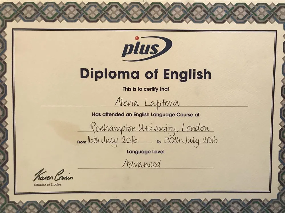 diploma of English