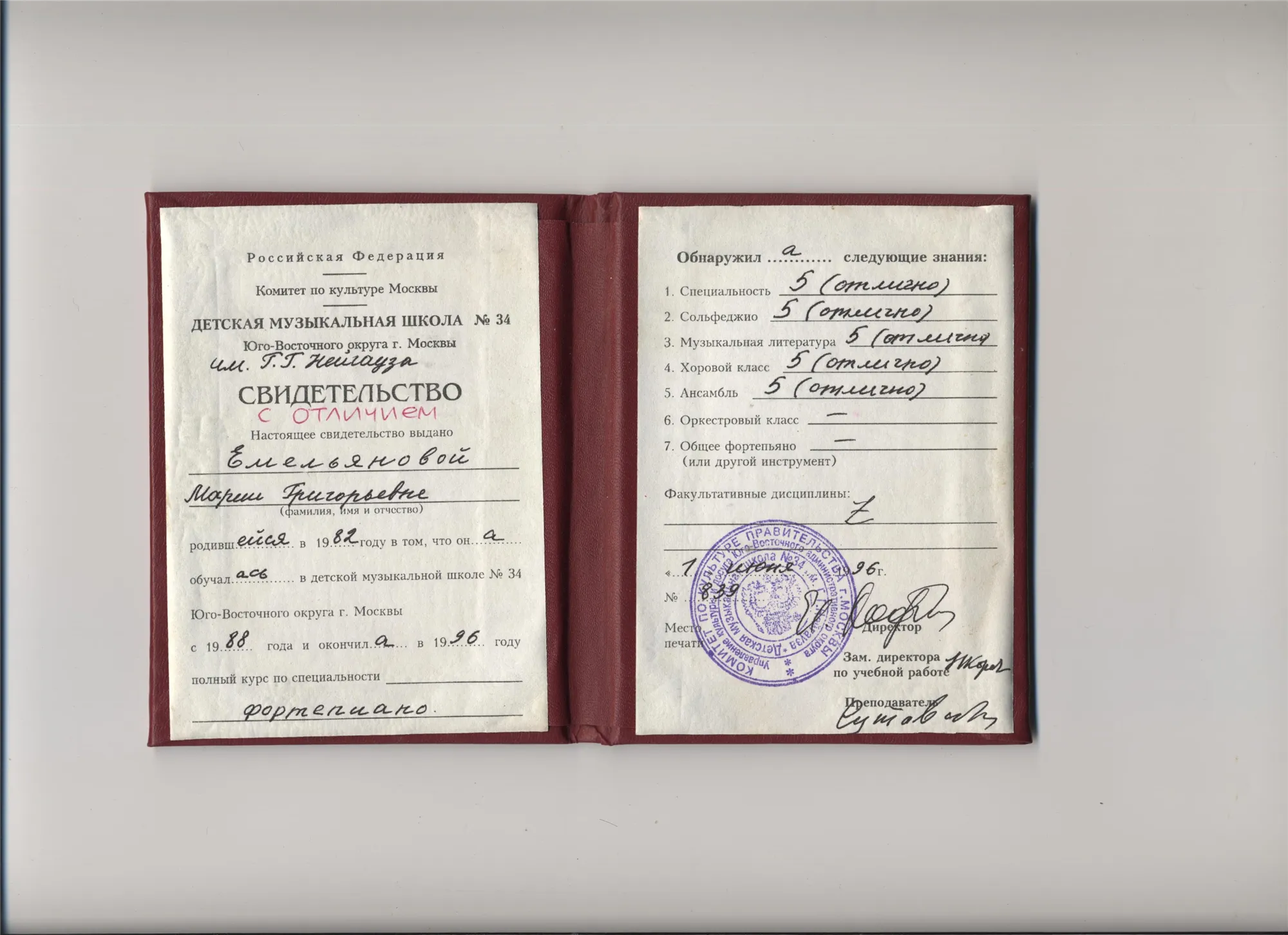 Свидетельство
