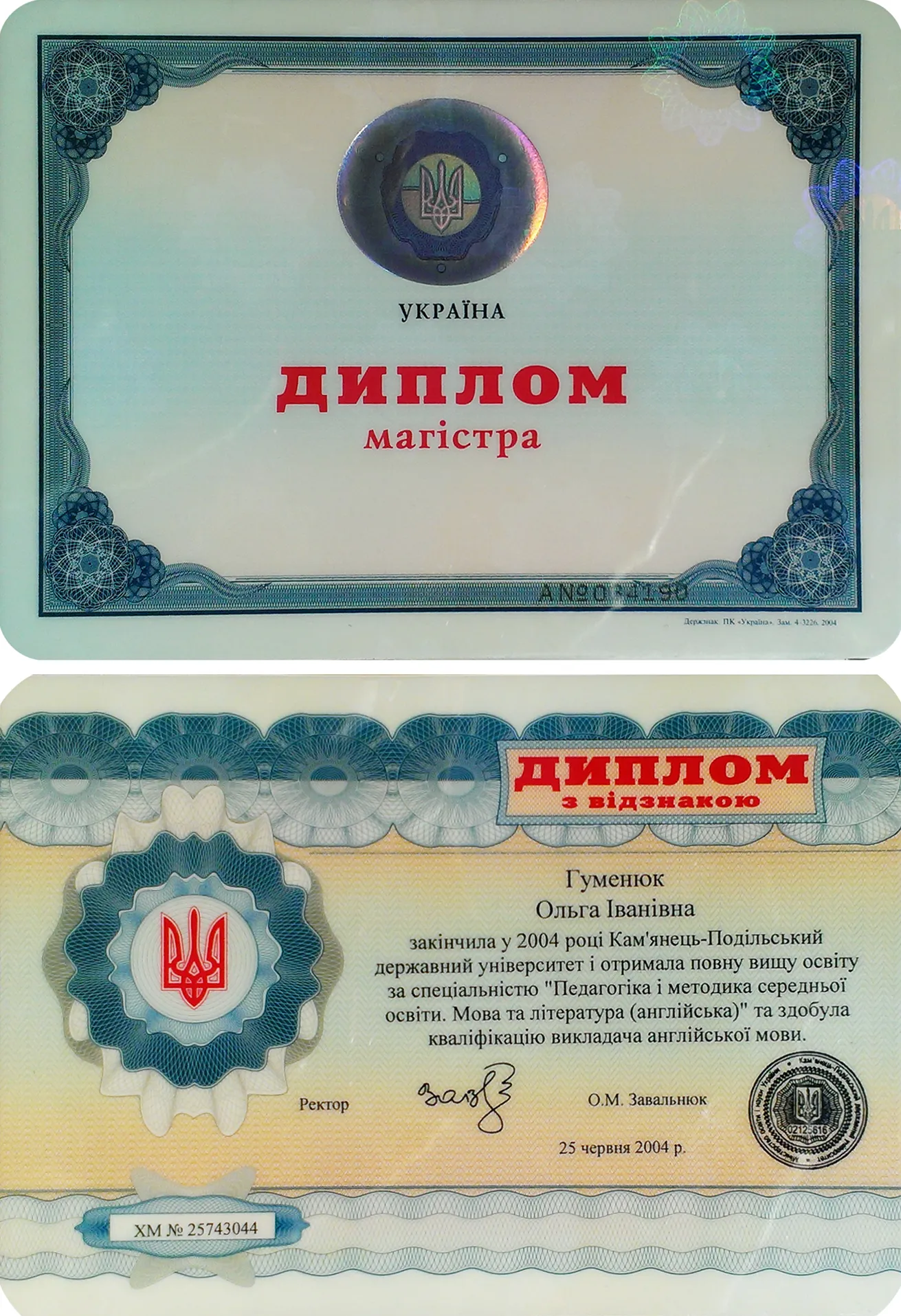 Диплом магистра