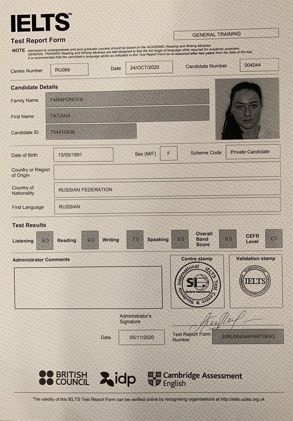 IELTS General 
