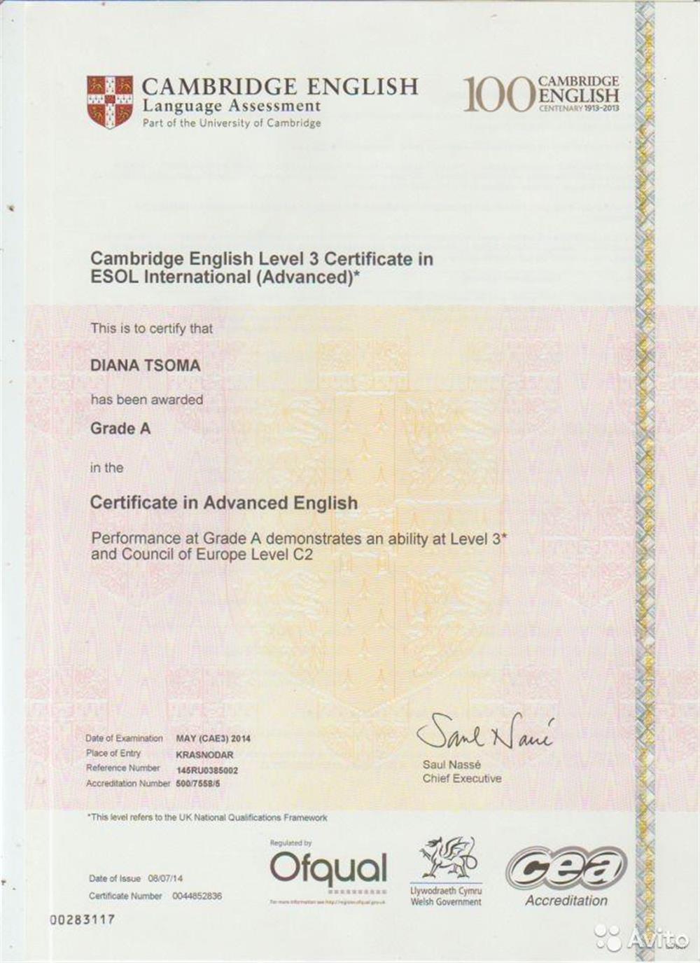 CAE Level A (PROFICIENCY)