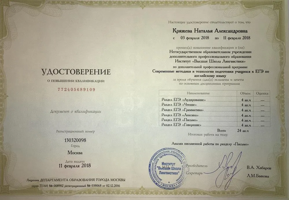 Удостоверение