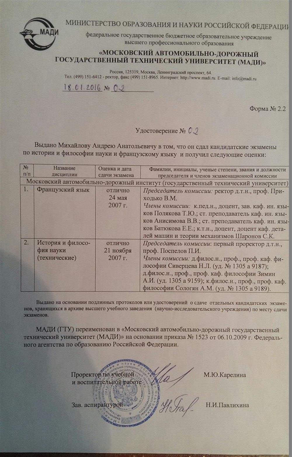 Сдача кандидатских экзаменов