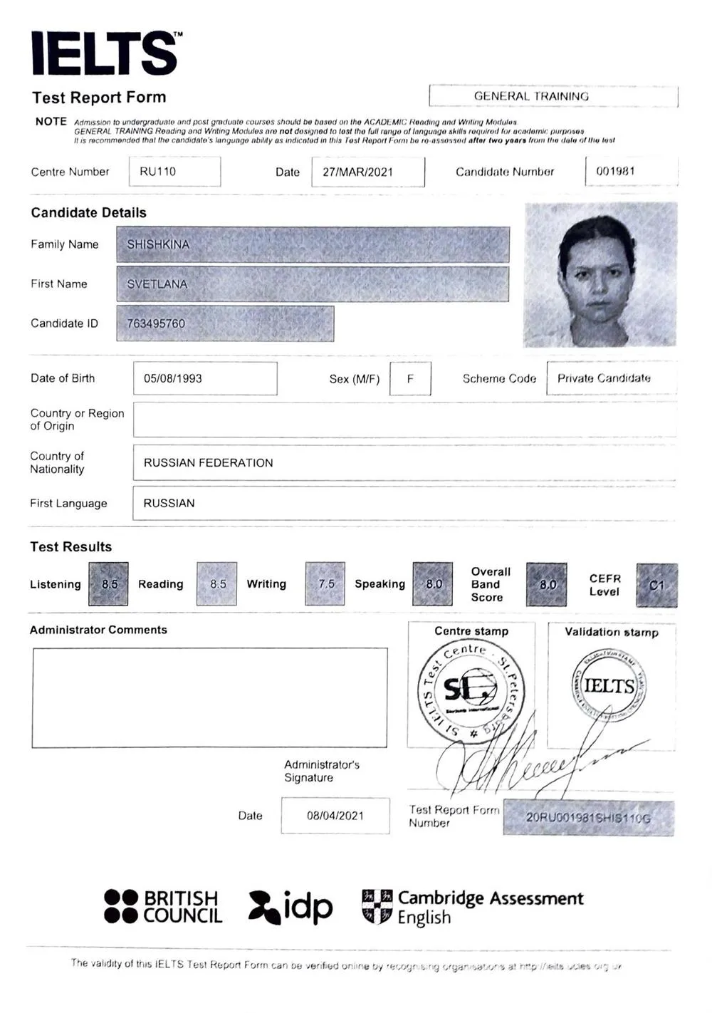 IELTS C1