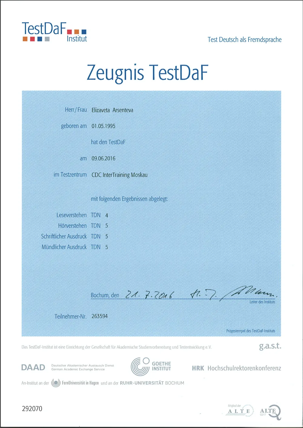 TestDaF