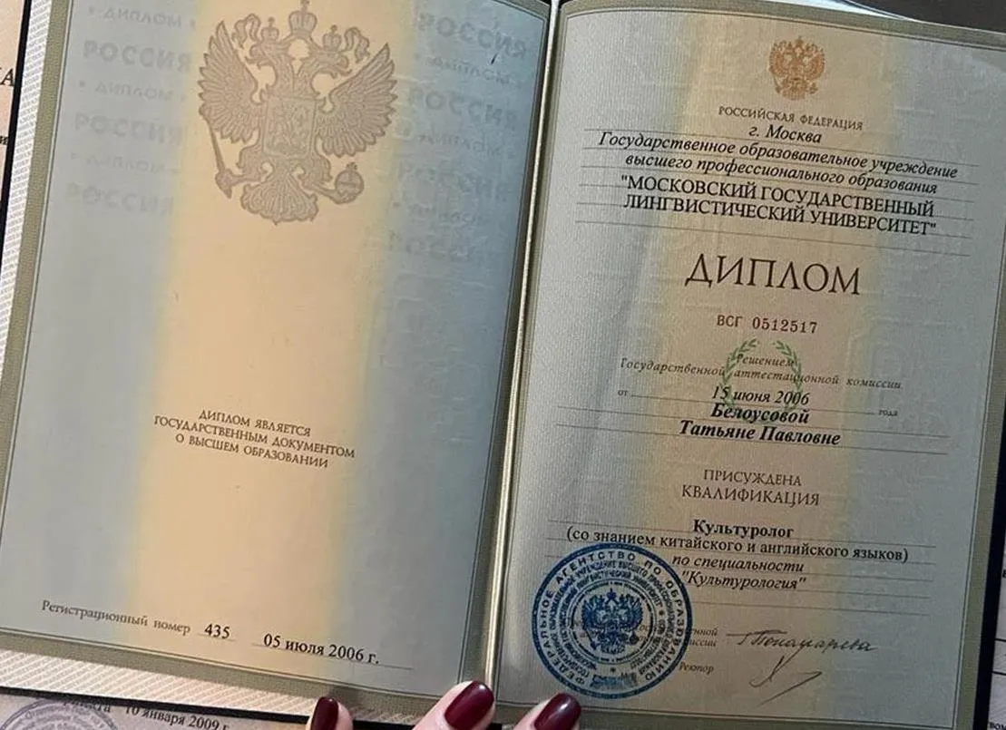 Диплом об образовании 