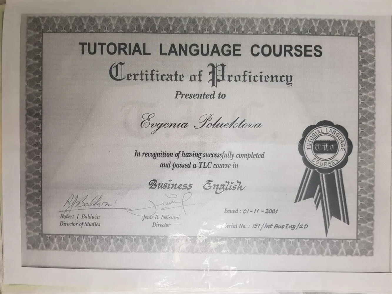 Tutorial language courses