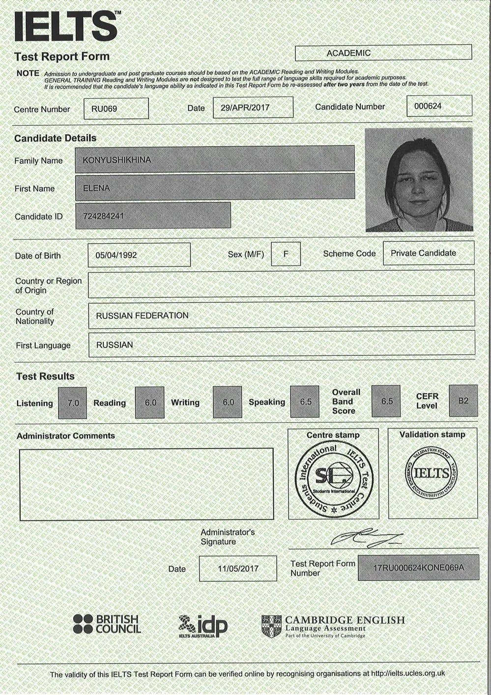 IELTS Academic 