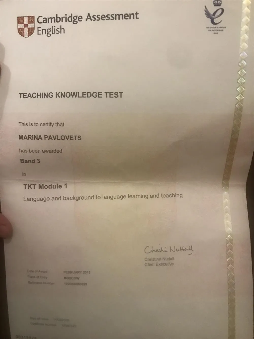 TKT Module 1
