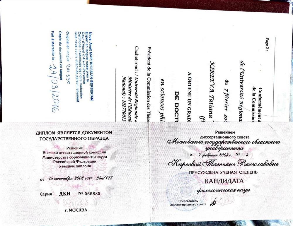 Диплом канд.фил.наук