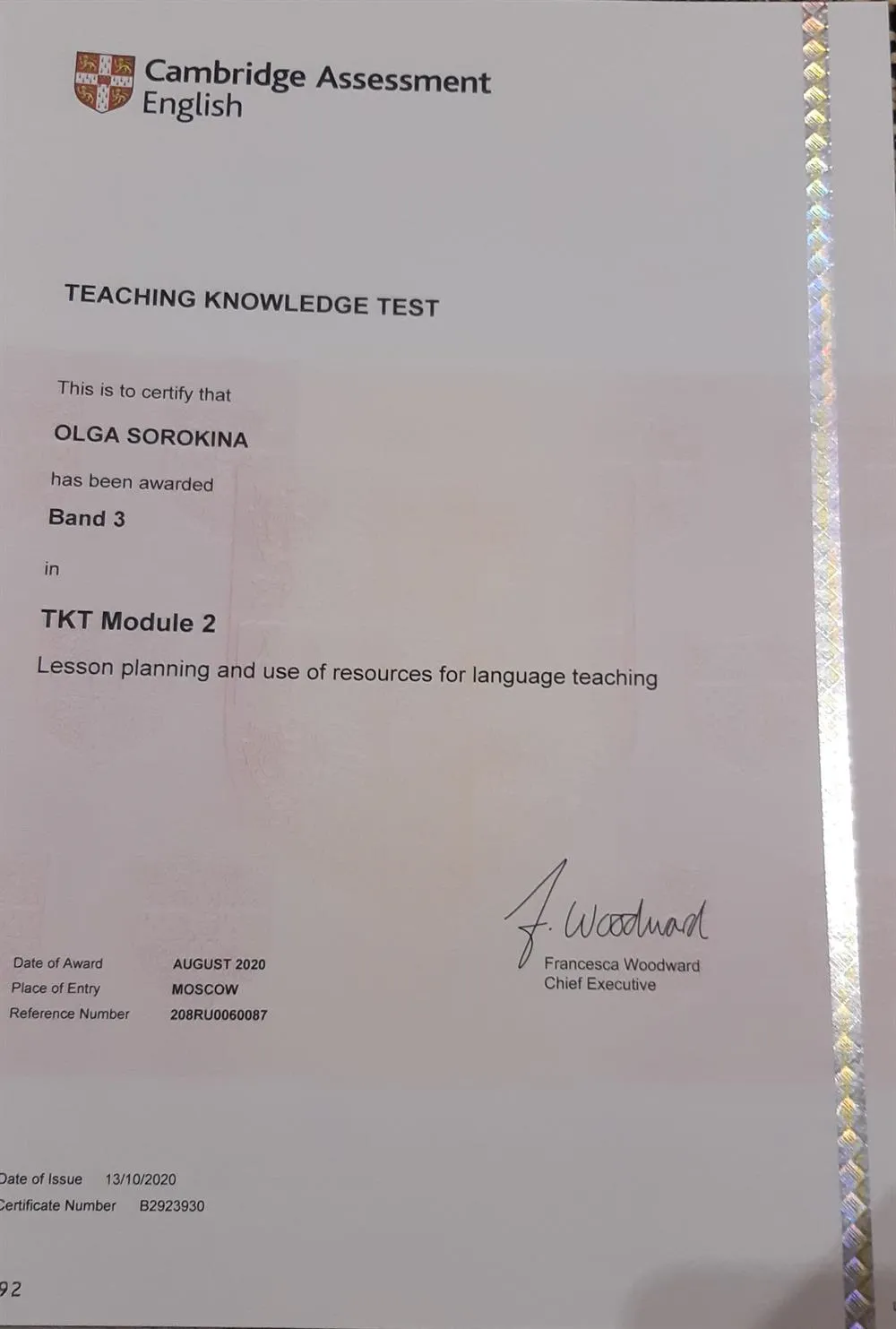 TKT exam module 2