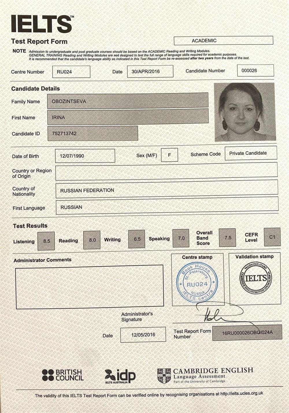 IELTS C1