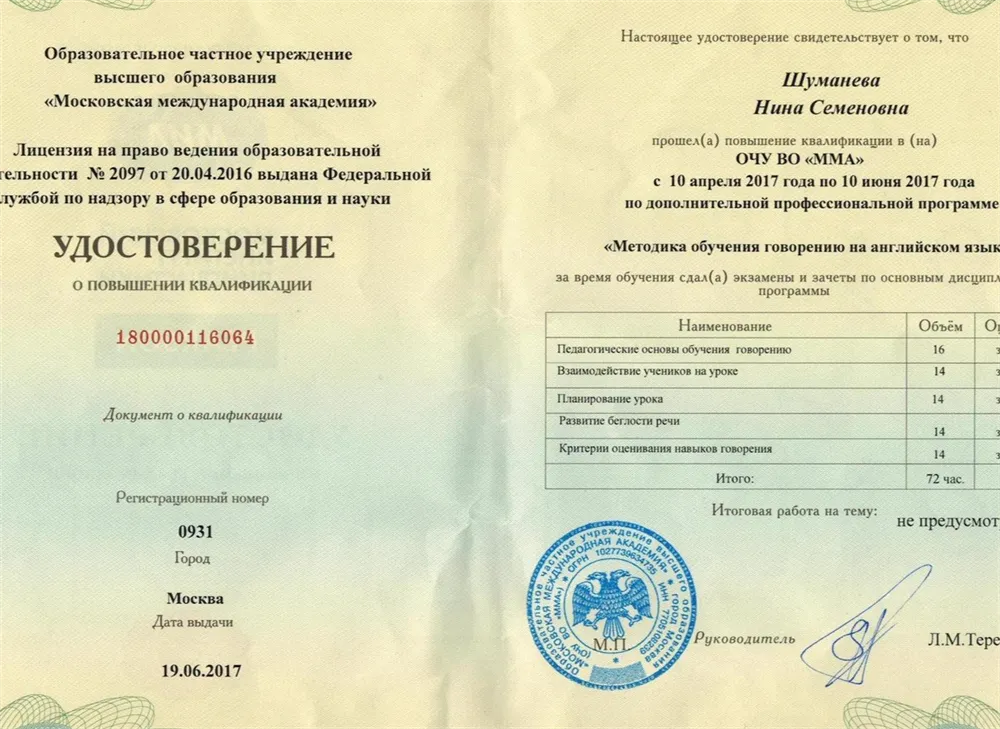 Обучение методике говорения