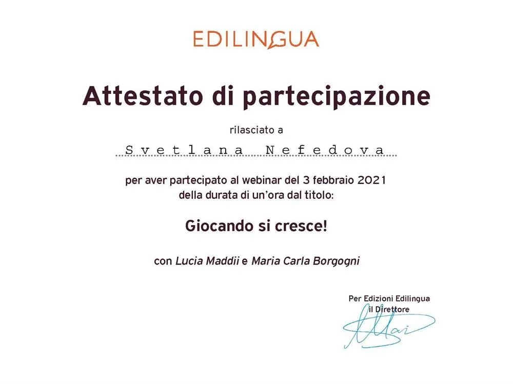 Giocando si cresce