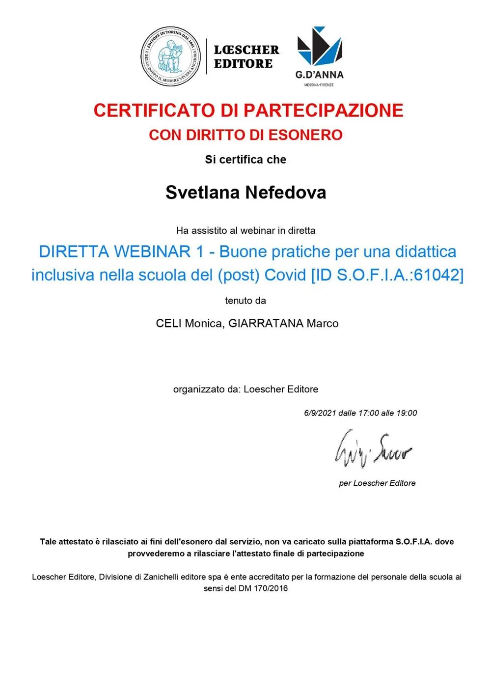 Buone pratiche per una didattica inclusiva nella scuola del (post) Covid