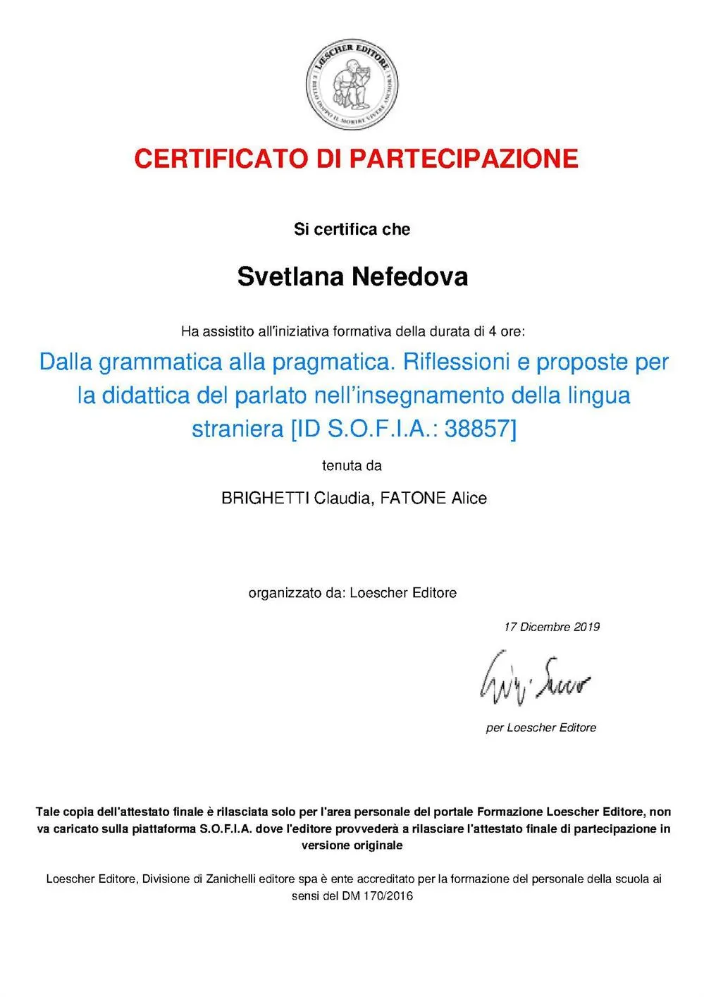 Webinar Dalla grammatica alla pragmatica. Riflessioni e proposte per la didattica del parlato nell'insegnamento della lingua straniera