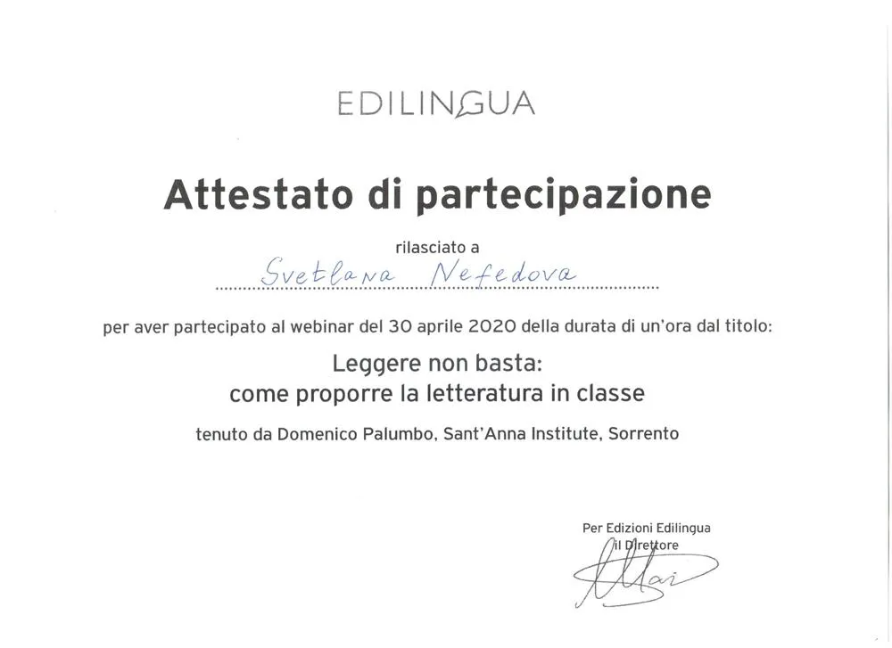 Webinar Leggere non basta: come proporre la letteratura in classe