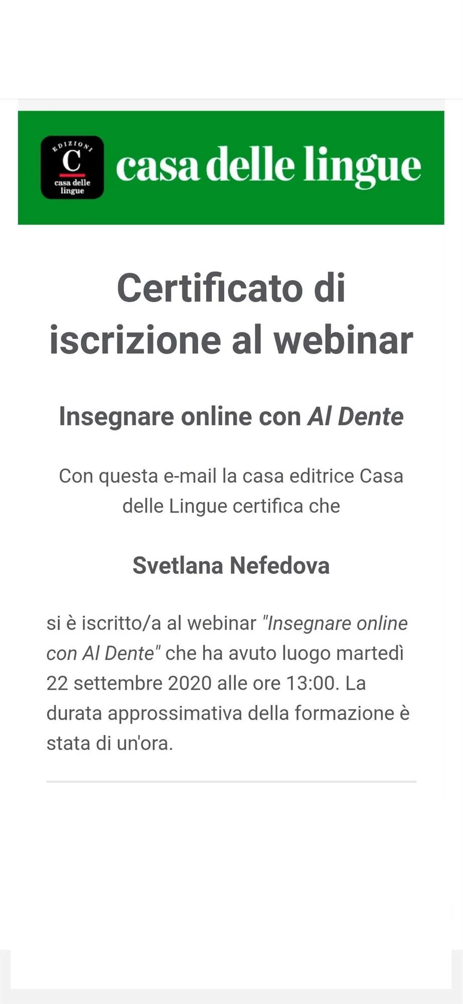 Insegnare online con Al Dente