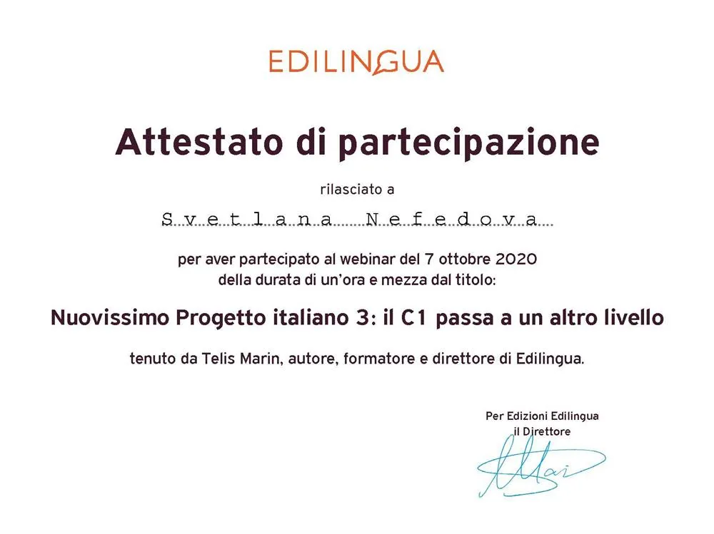 Nuovissimo Progetto italiano 3: il C1 passa a un altro livello 