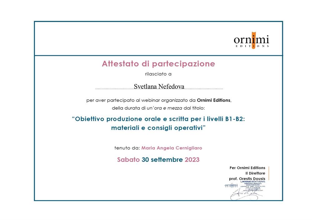 Аттестат. Obiettivo produzione orale e scritta per i livelli B1-B2:  materiali e consigli operativi