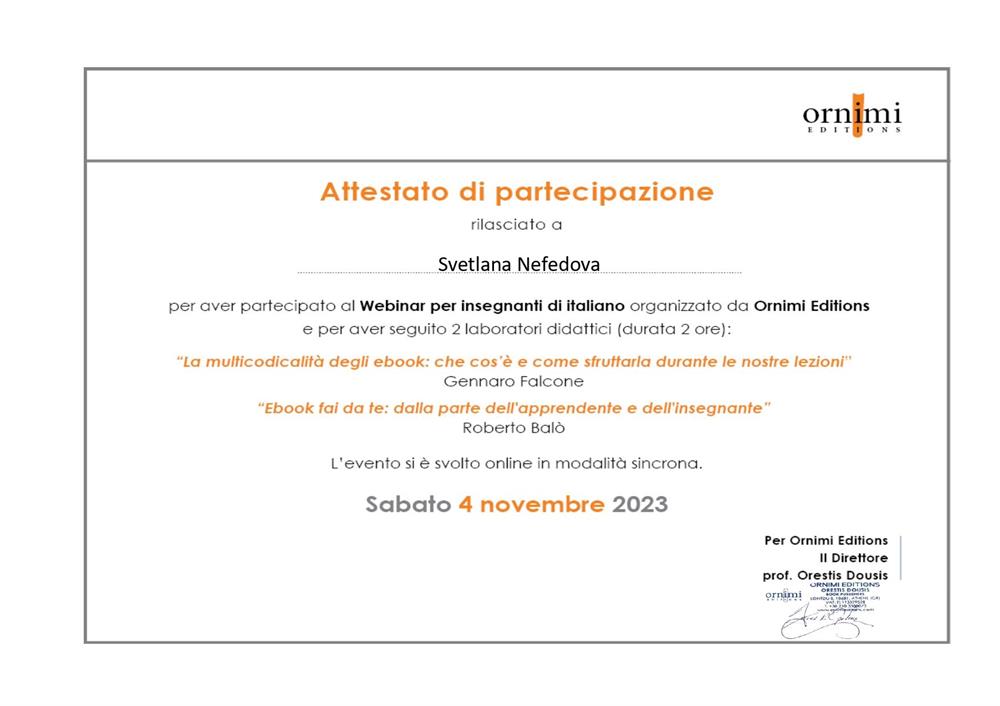“La multicodicalita degli ebook: che cos’e e come sfruttarla durante le nostre lezioni”, “Ebook fai da te: dalla parte dell'apprendente e dell'insegnante”