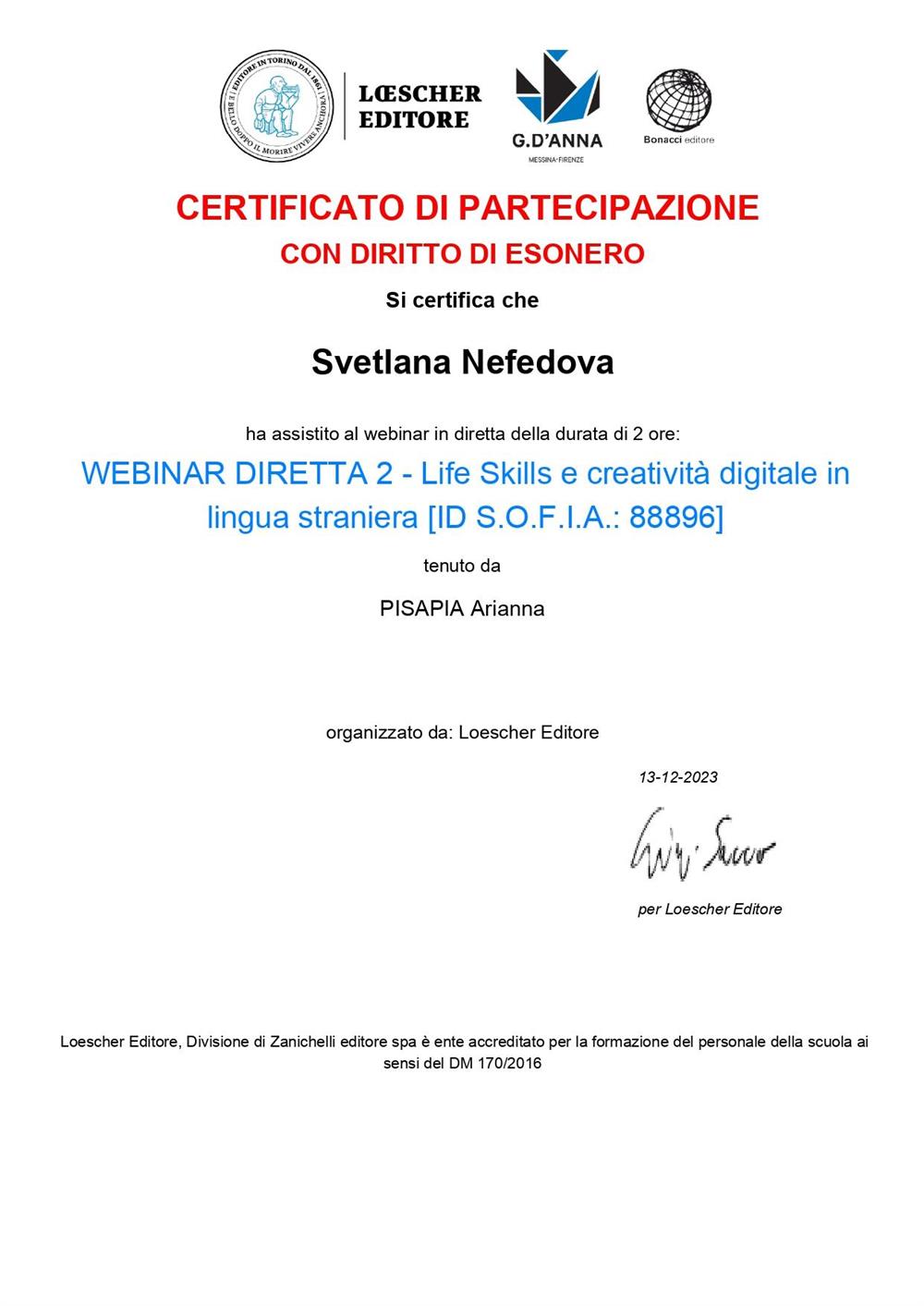 WEBINAR DIRETTA 2 - Life Skills e creativita digitale in lingua straniera 