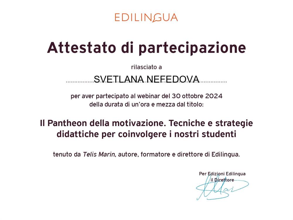"Il Pantheon della motivazione. Tecniche e strategie didattiche per coinvolgere i nostri studenti" con Telis Marin