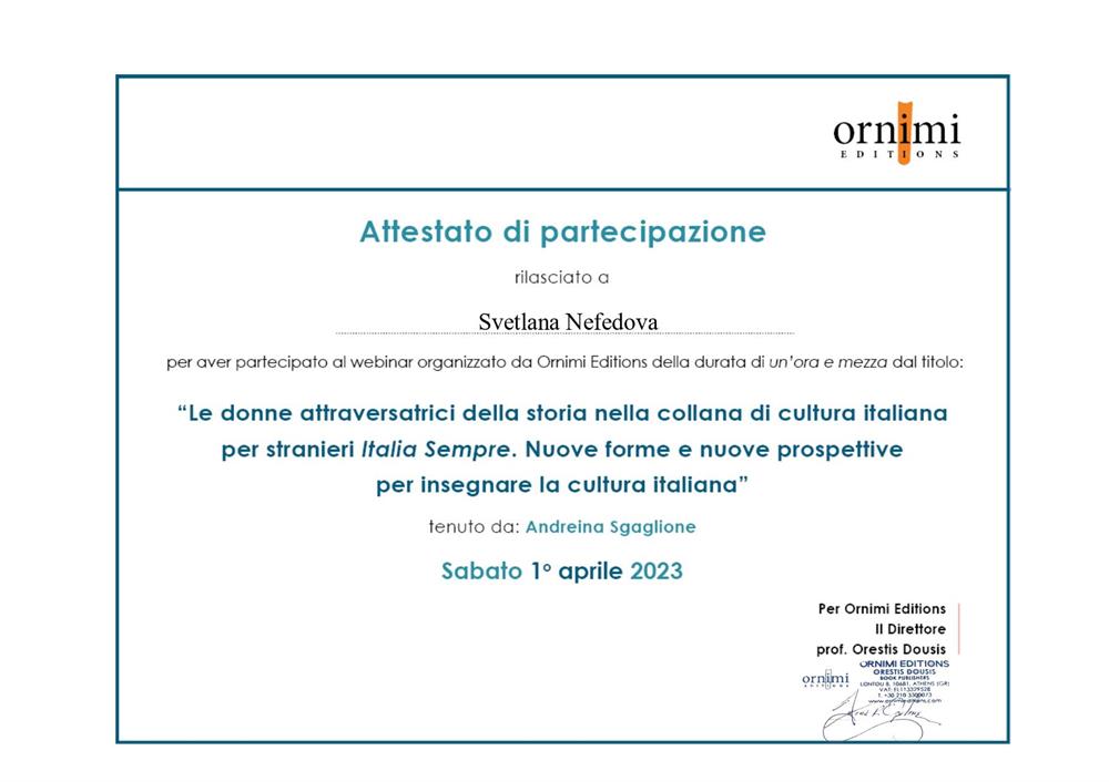 “Le donne attraversatrici della storia nella collana di cultura italiana per stranieri Italia Sempre. Nuove forme e nuove prospettive per insegnare la cultura italiana”