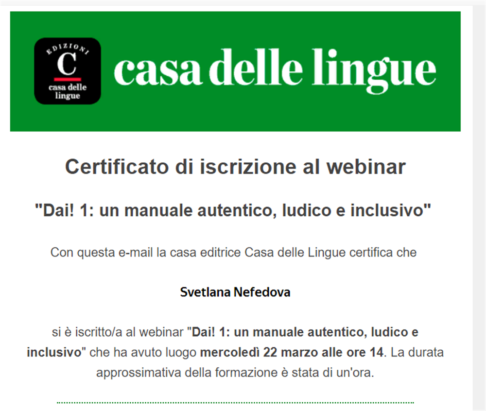"Dai! 1: un manuale autentico, ludico e inclusivo" 