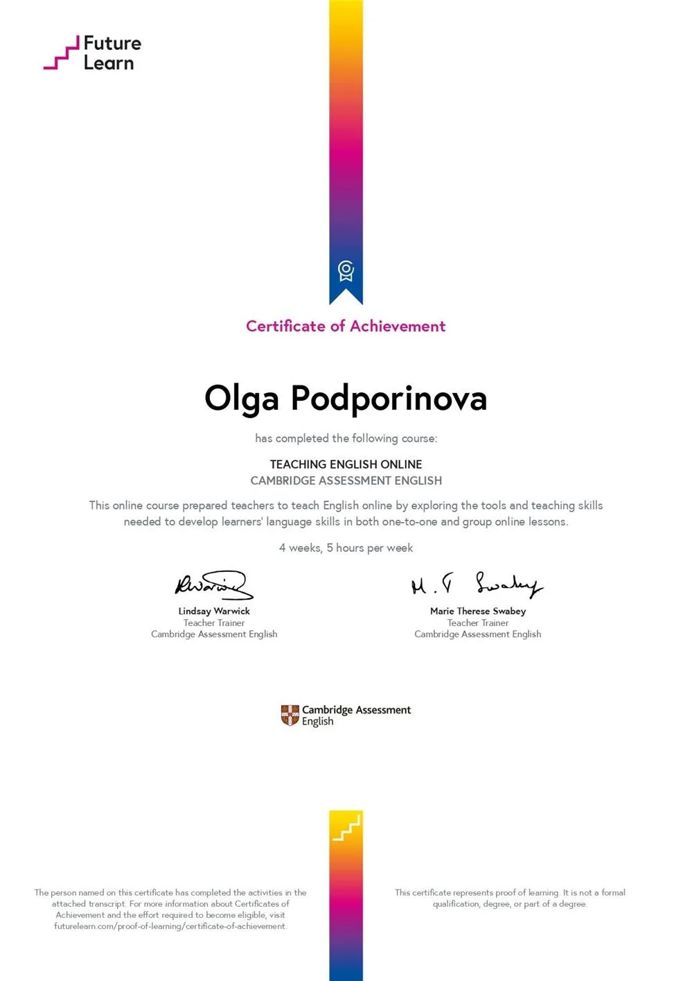 Cambridge Teaching Online